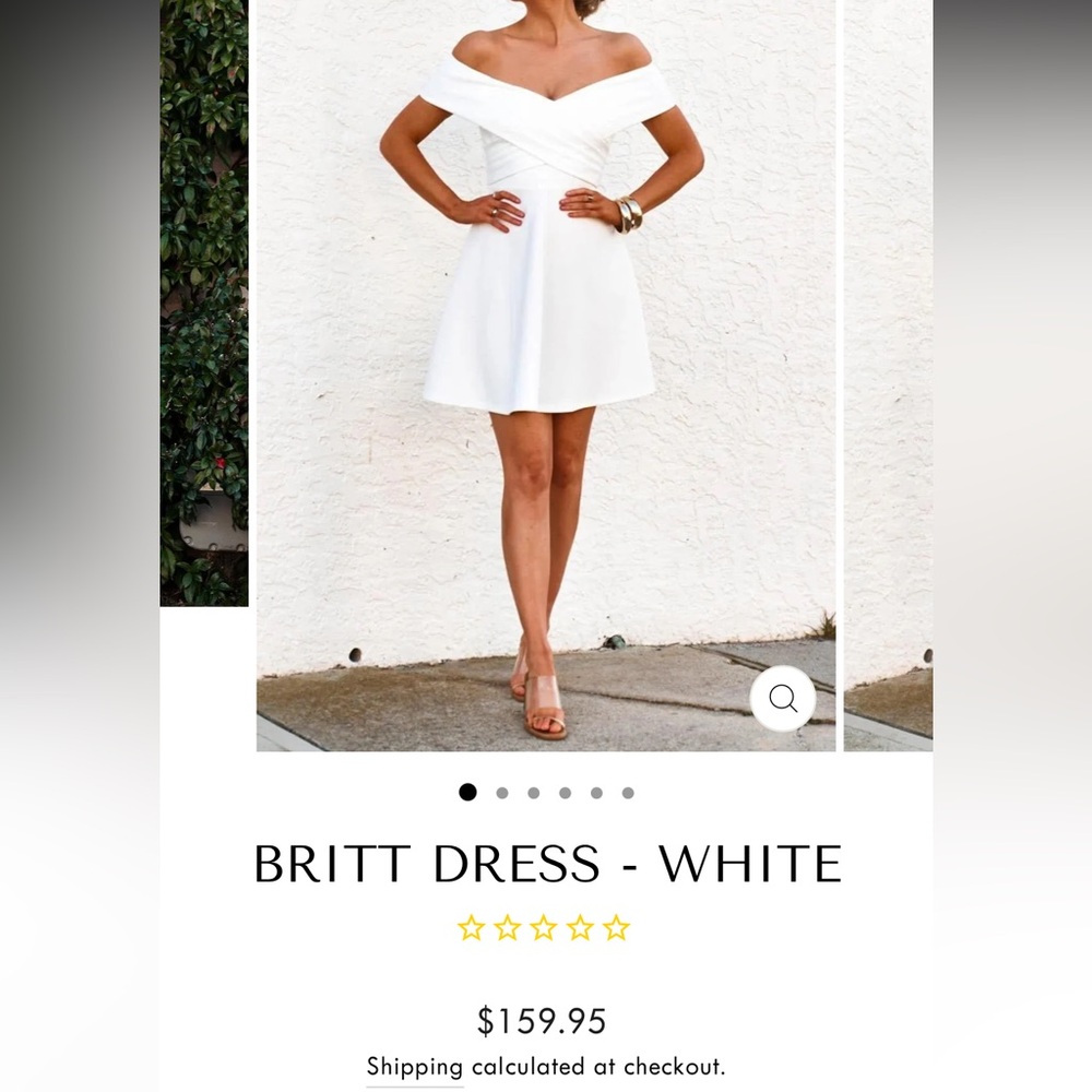 NWT - JAUS Britt White Dress